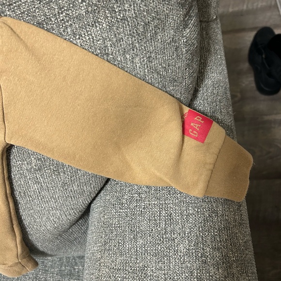 Tan Elmo Hoodie with Red Embroidery - Picture 2 of 3